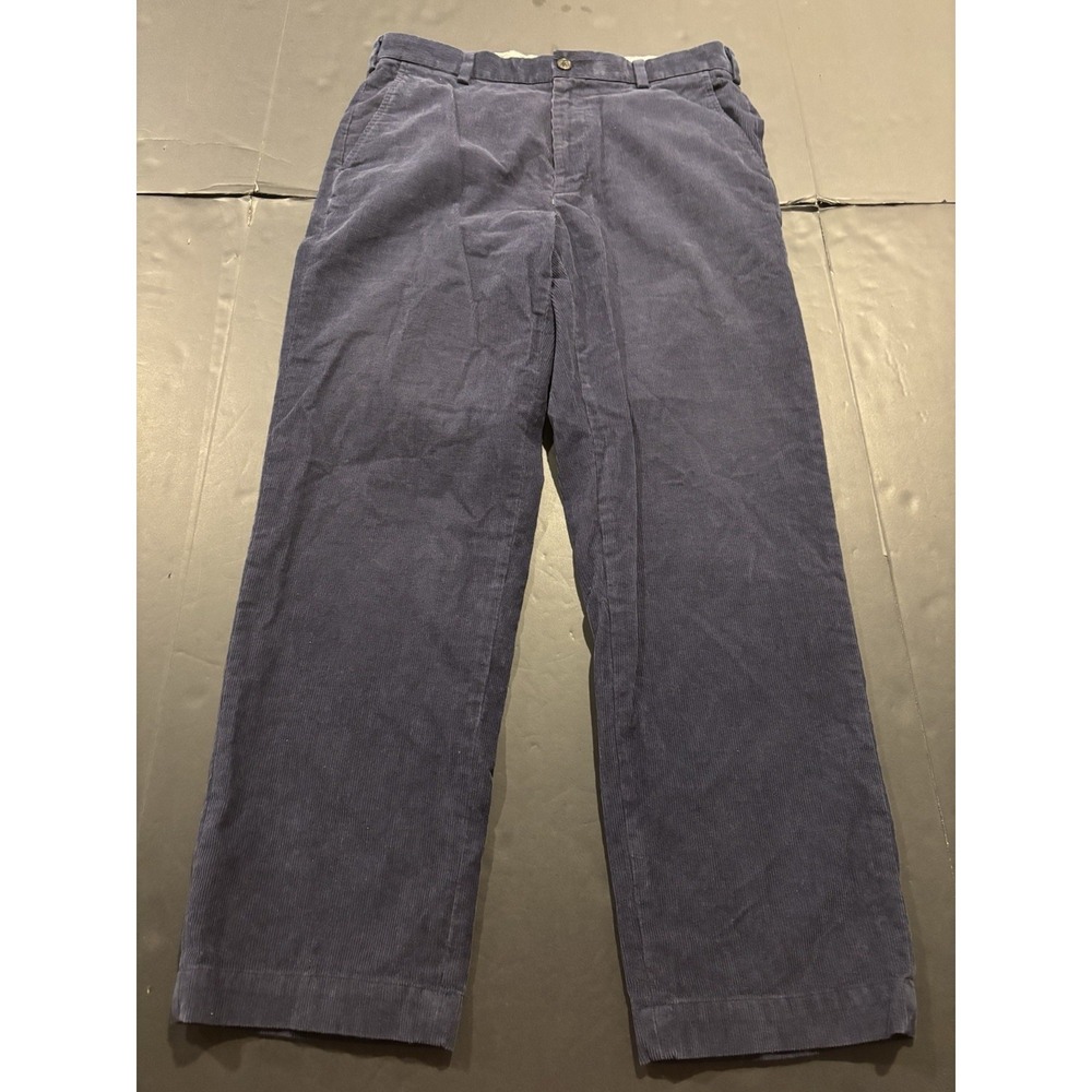 Brooks Brothers Clark Corduroy Pants 34x30 Navy Blue
